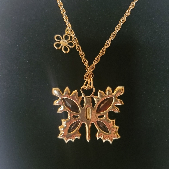 Betsey Johnson Rainbow Butterfly Necklace - Picture 6 of 10